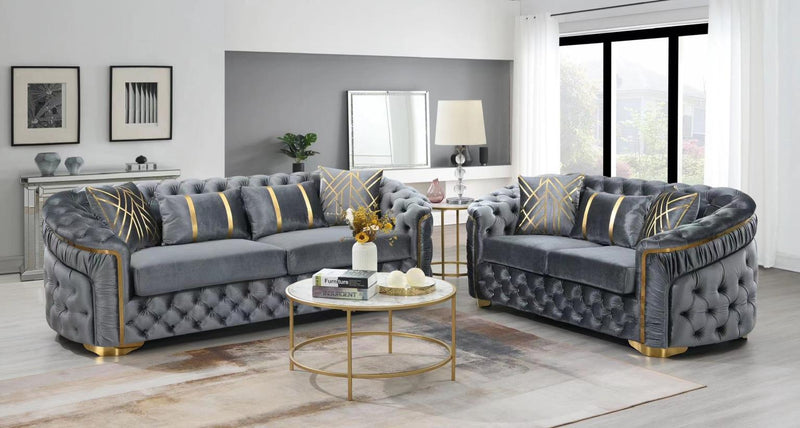 L852 - Queen Grey Living Room
