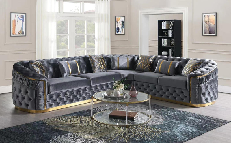 L857 - Queen Grey Sectional Living Room